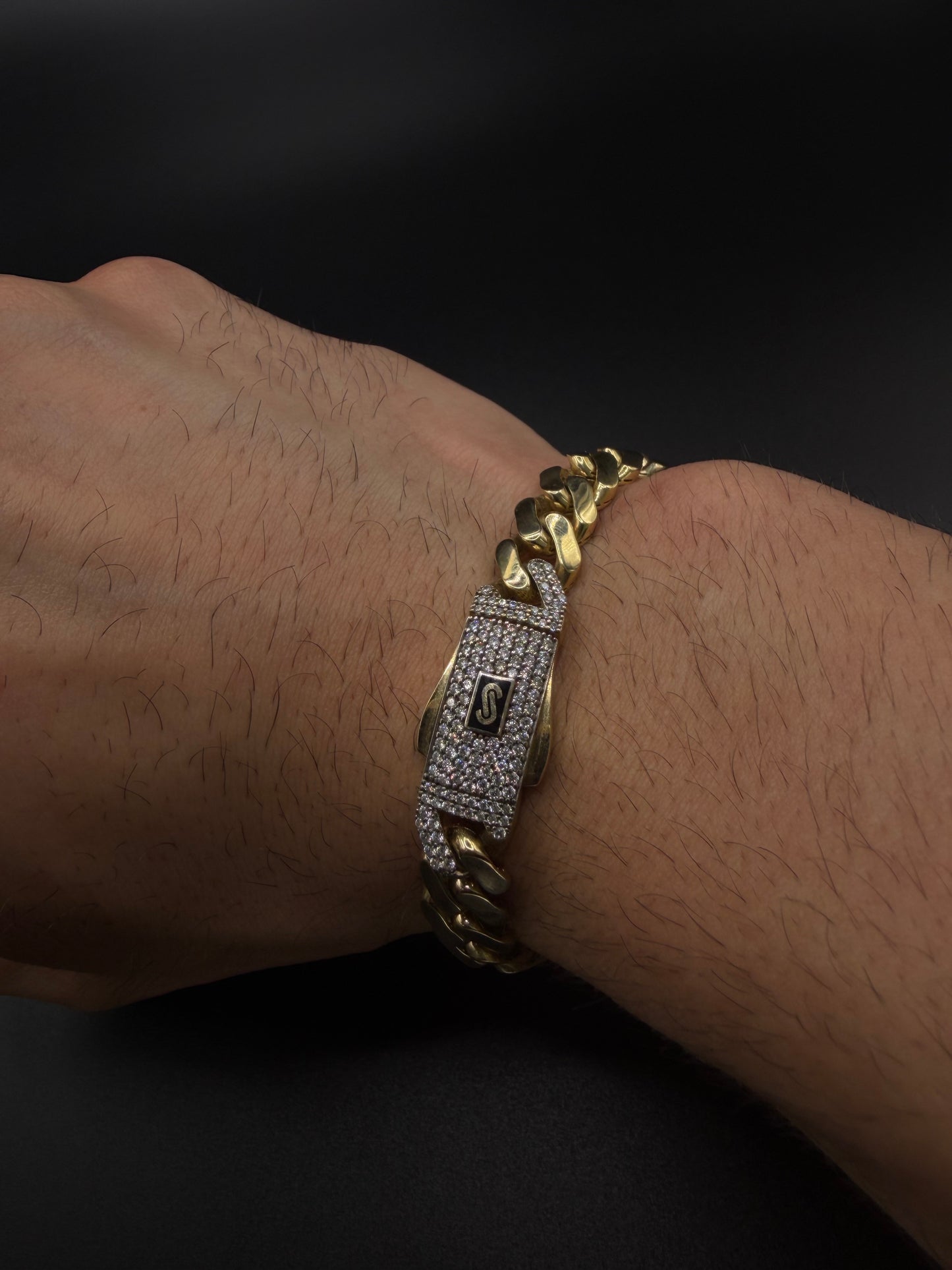 10K Gold Monaco Bracelet ( Hollow )