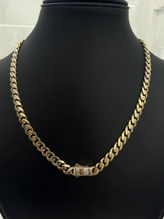 Monaco Chain (Hollow) – 10K Gold, 7 mm x 18”