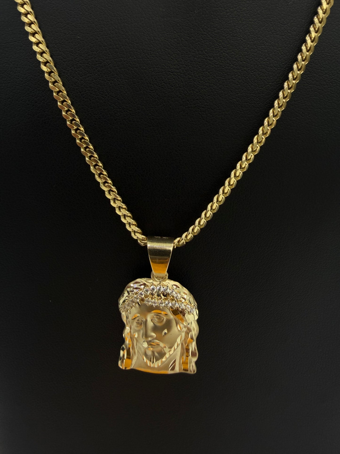 Jesus Face Pendant 10k Gold