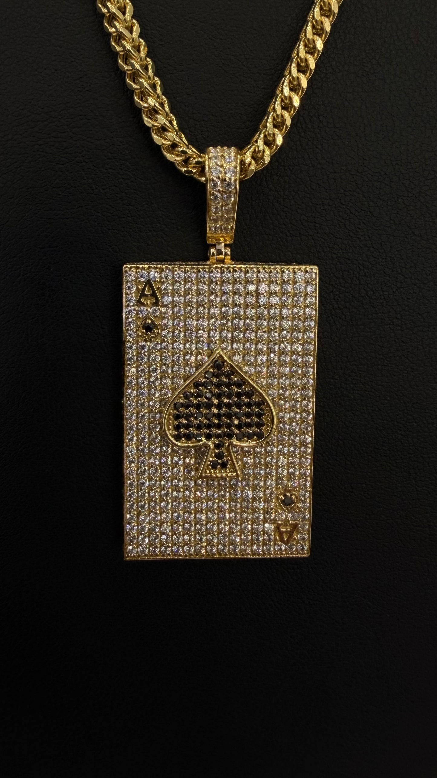 Ace of Spades Pendant 14k gold