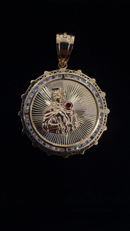 Saint Barbara Pendant 10k gold