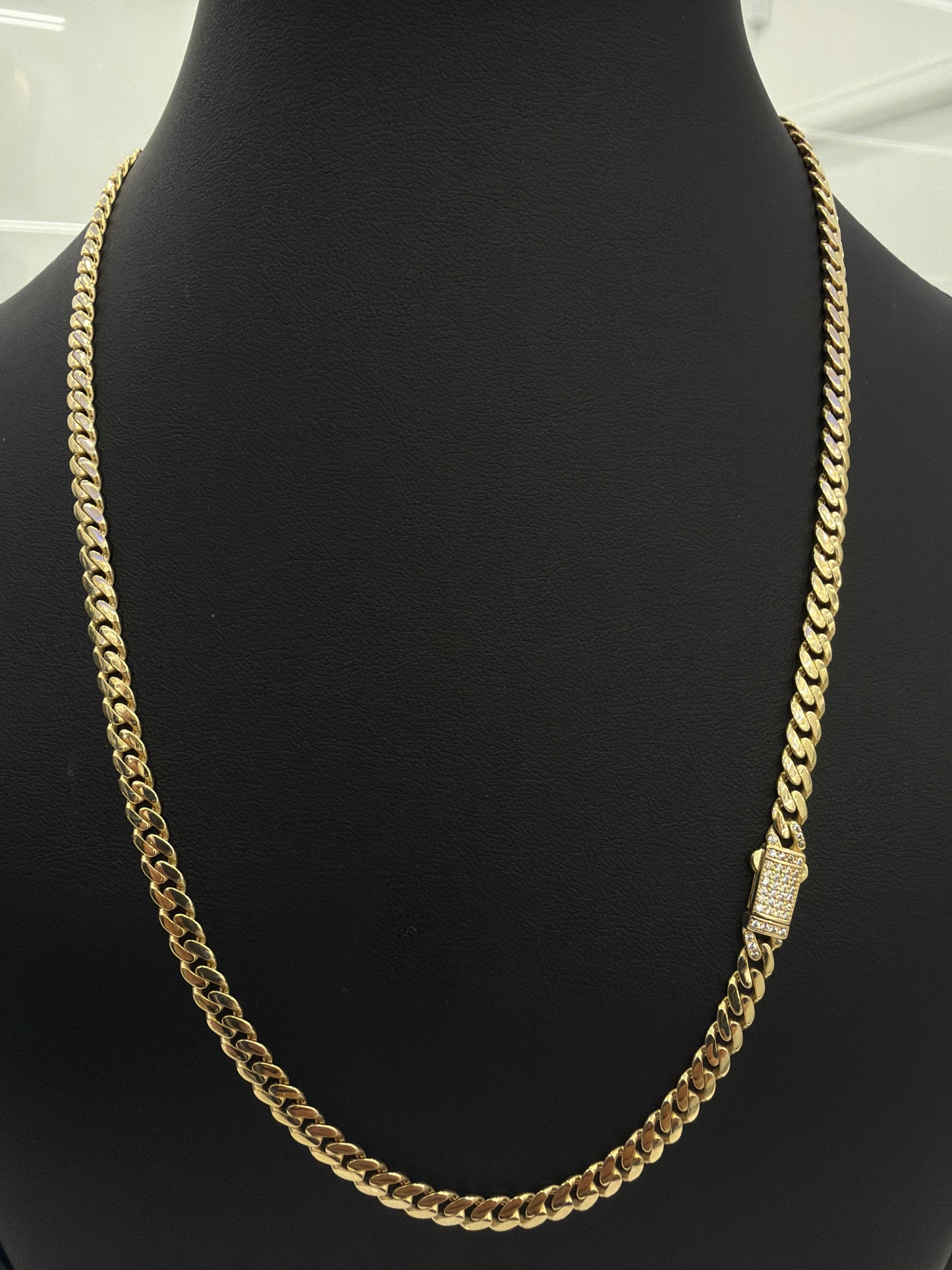 Monaco Chain 4.5 mm x 20” 10k Gold