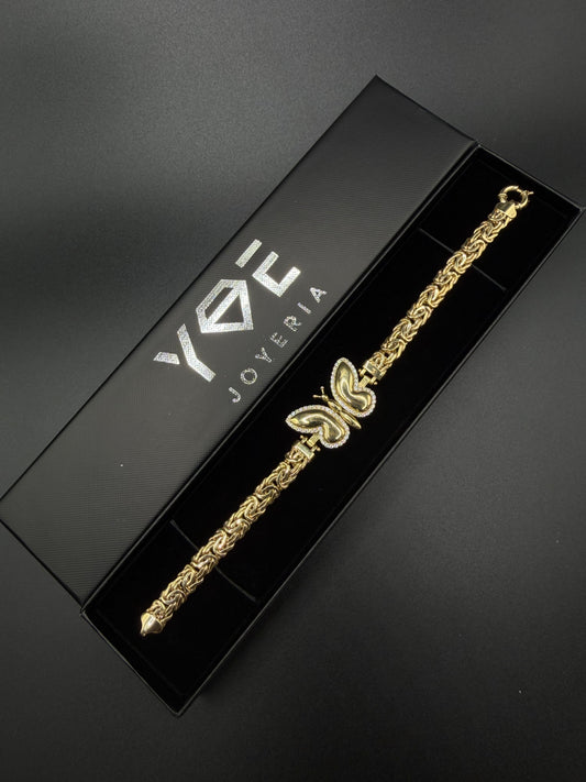 Women's Butterfly Bracelet – 10K Gold
