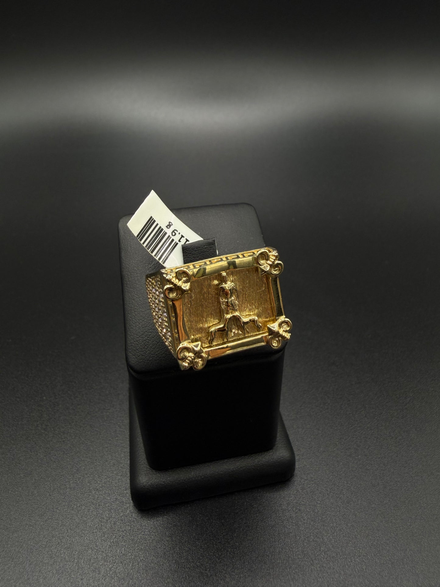 10K St. Lazarus Ring, Size 11 1/2