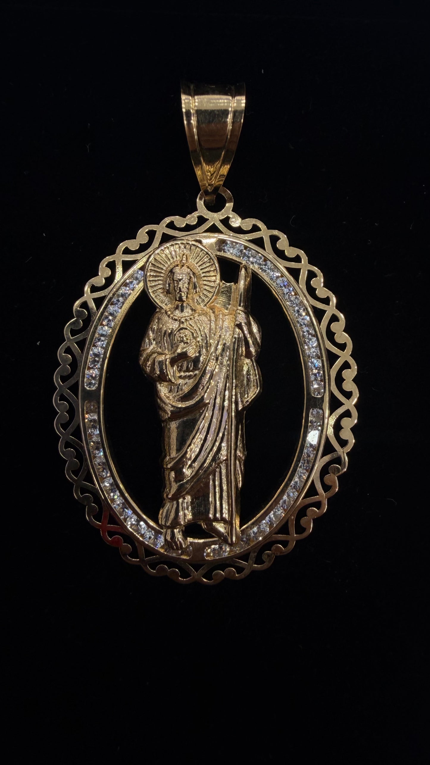 Saint Jude pendant 10k gold