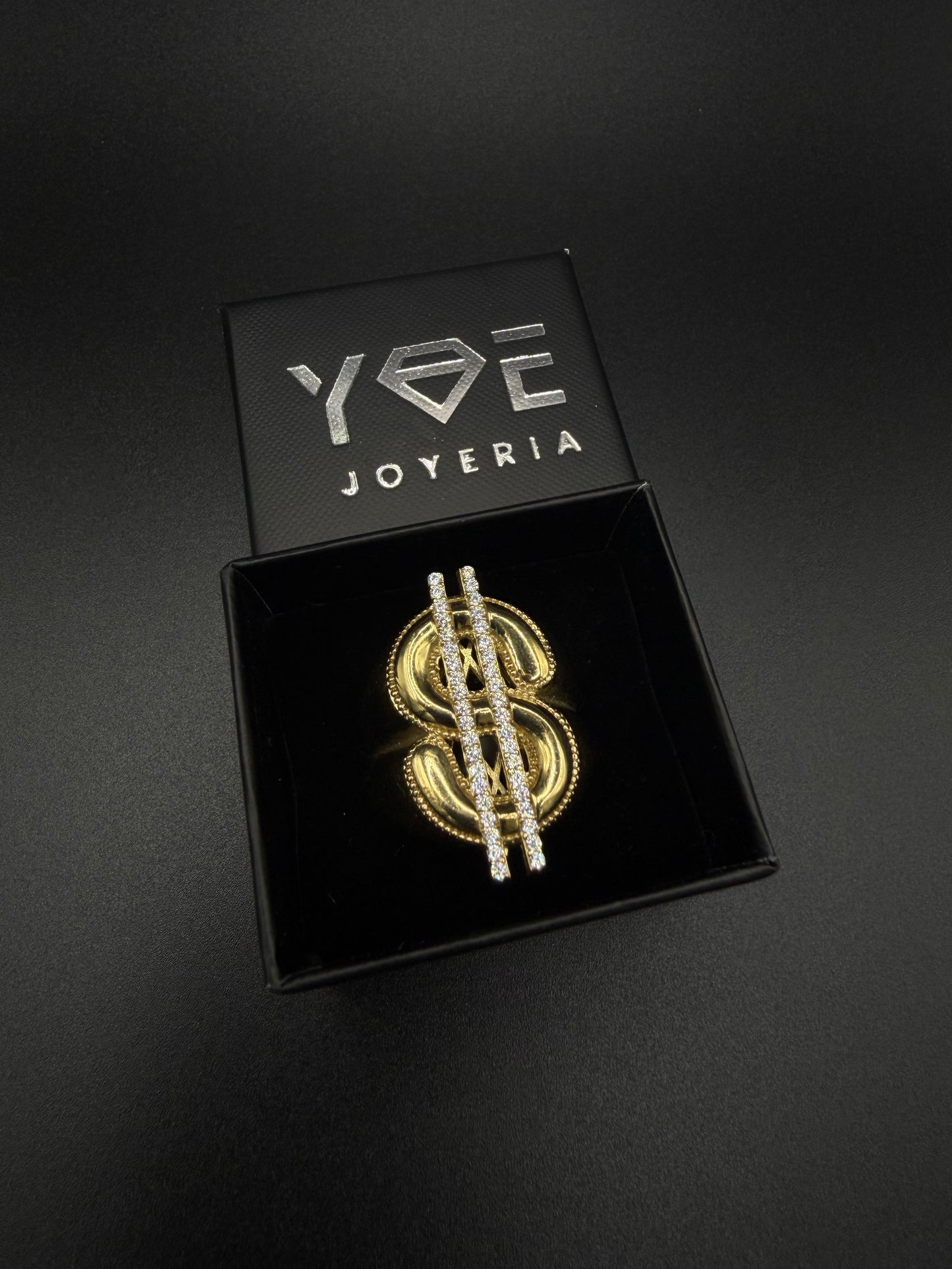 Dollar Sign Ring – 10K Gold, Size 10