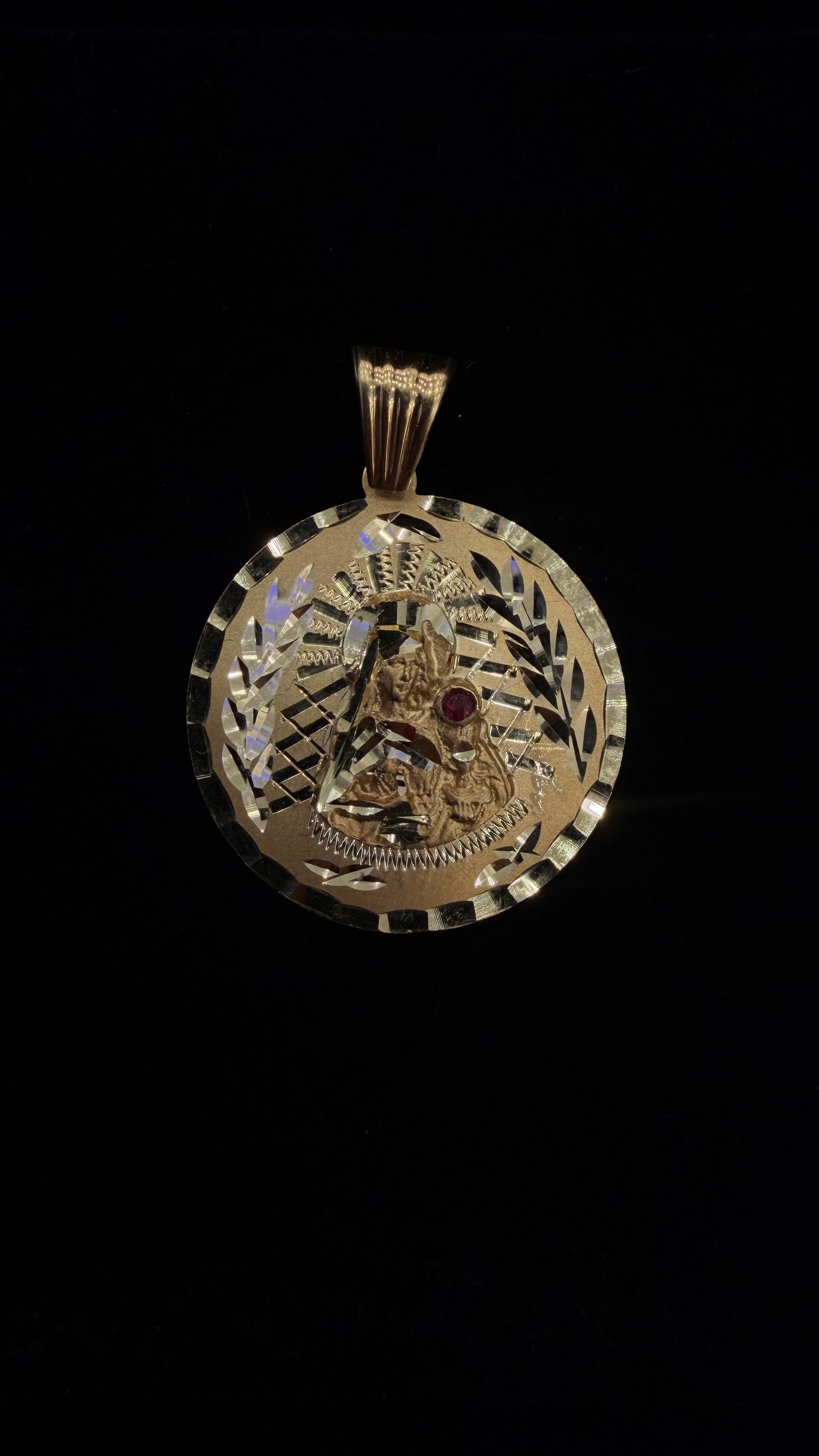 Saint Barbara Pendant 10k gold
