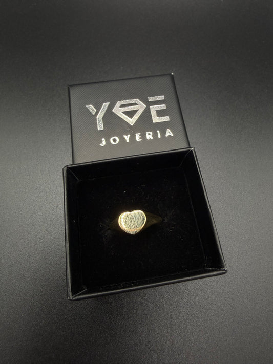 Women's 10K Gold Heart Ring, Size 7