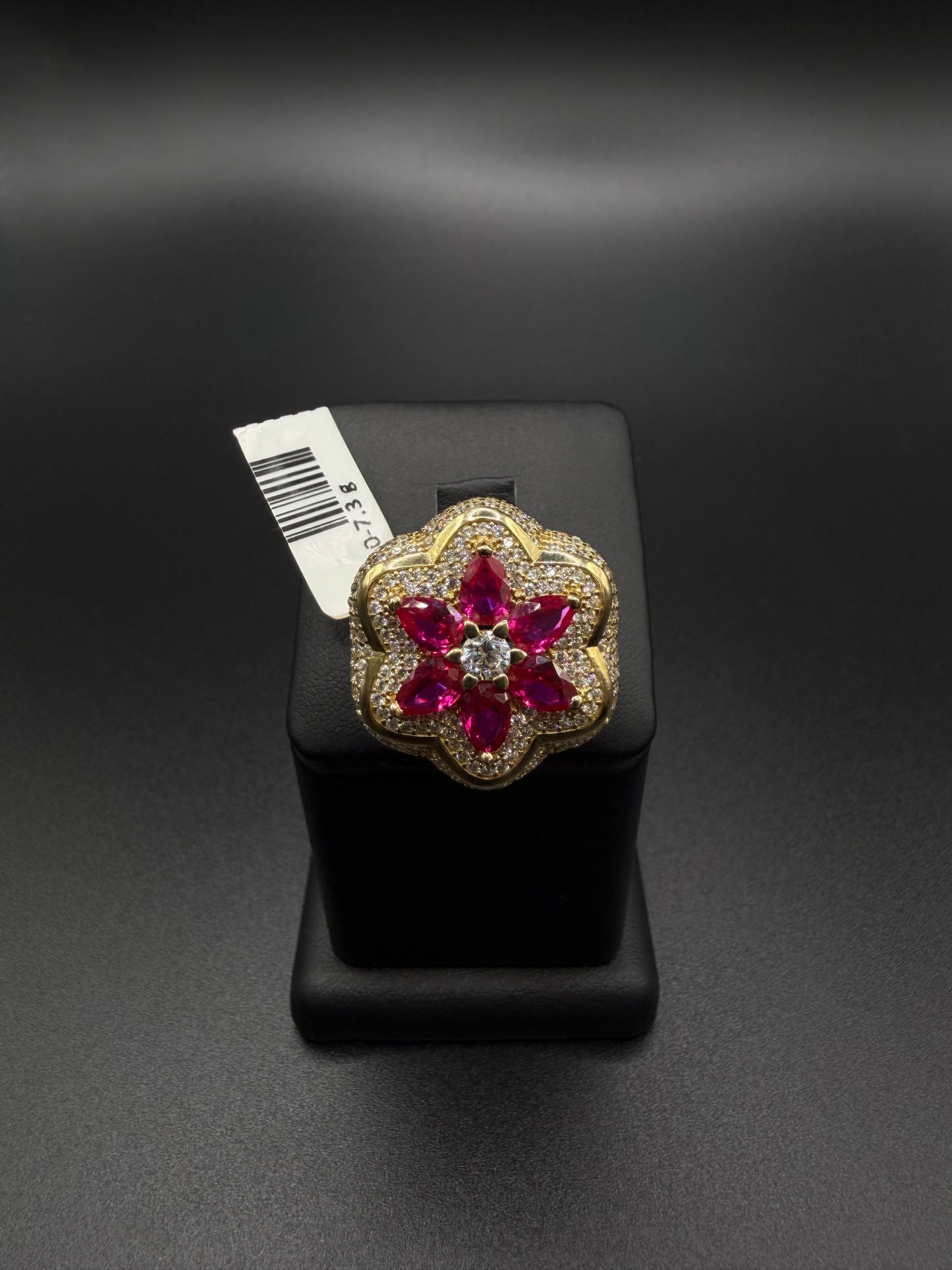 Women's Flower Ring, 10K Gold, Size 8