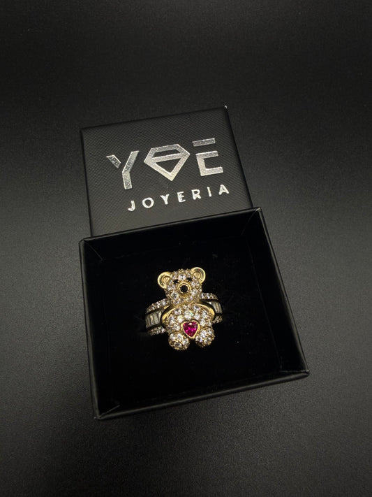 Women's Bear Ring, 10K Gold, Size 8