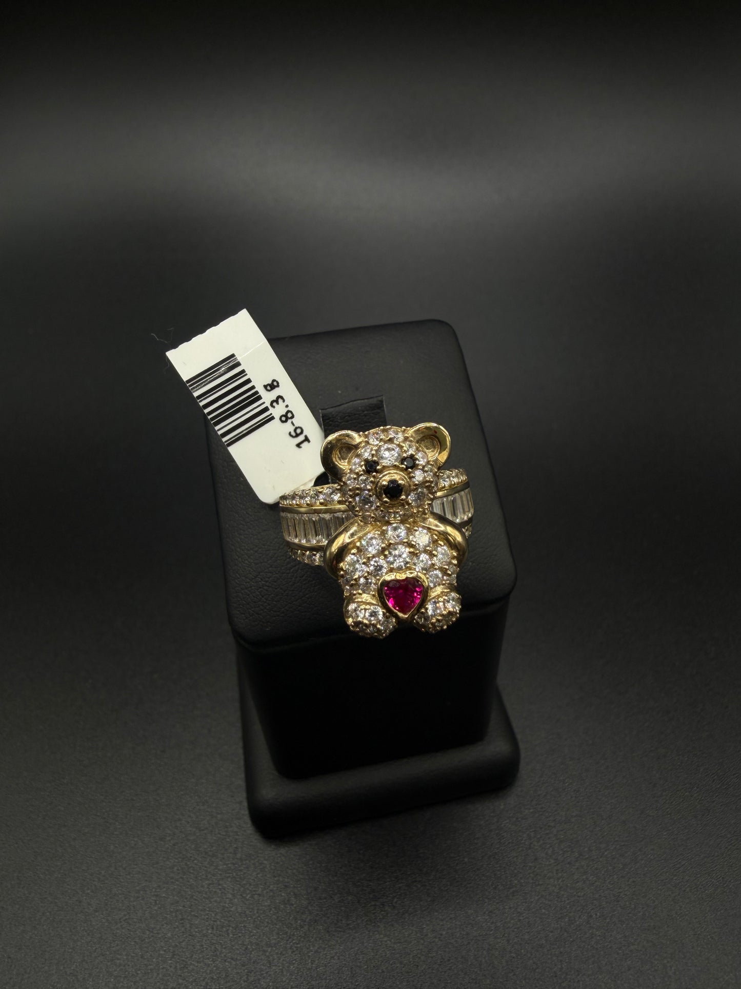 Women's Bear Ring, 10K Gold, Size 8