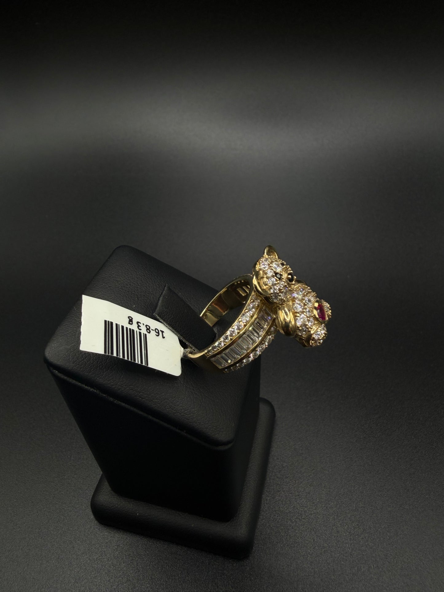 Women's Bear Ring, 10K Gold, Size 8