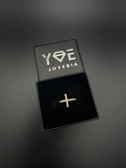 Women's 10K Gold Cross Ring, Size 7