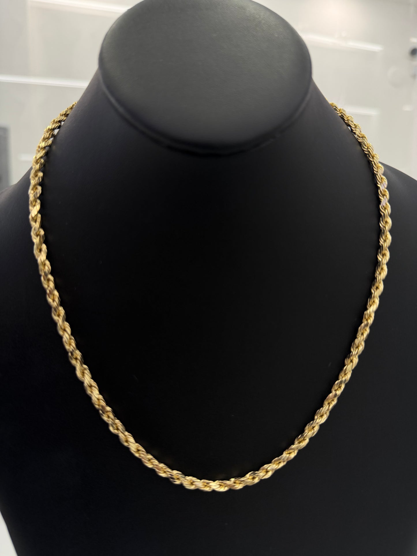 Torzal Chain 3.5 mm x 20” 10k Real Gold