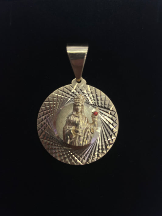 Saint Barbara Pendant ( sólid ) 10k gold