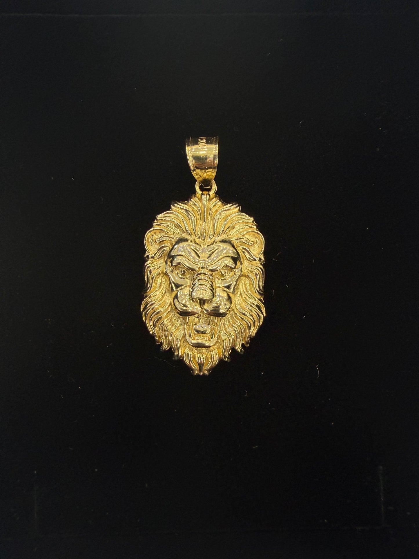 Lion Pendant Real 10k Gold