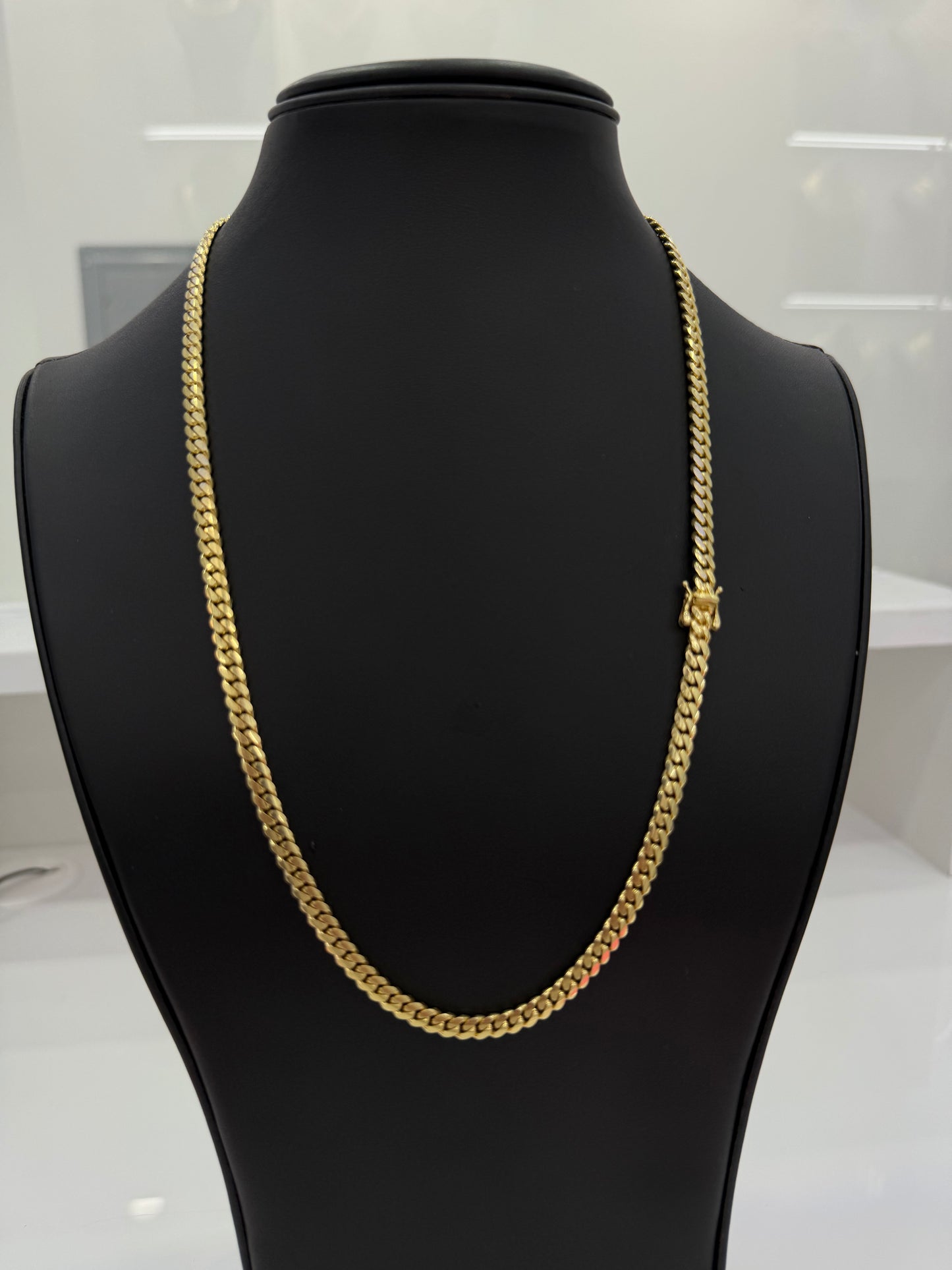 Solid Cuban Chain 10k 5 mm x 22”