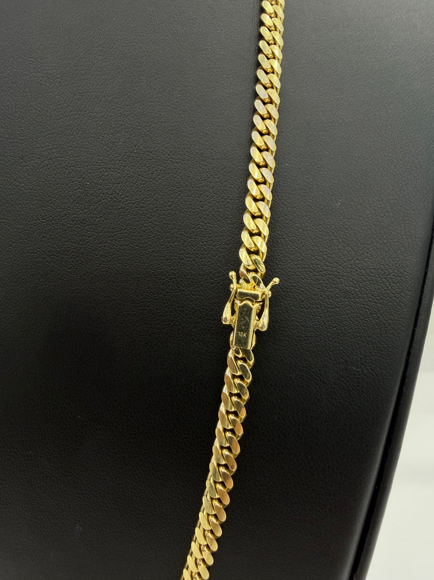 Solid Cuban Chain 10k 5 mm x 24”