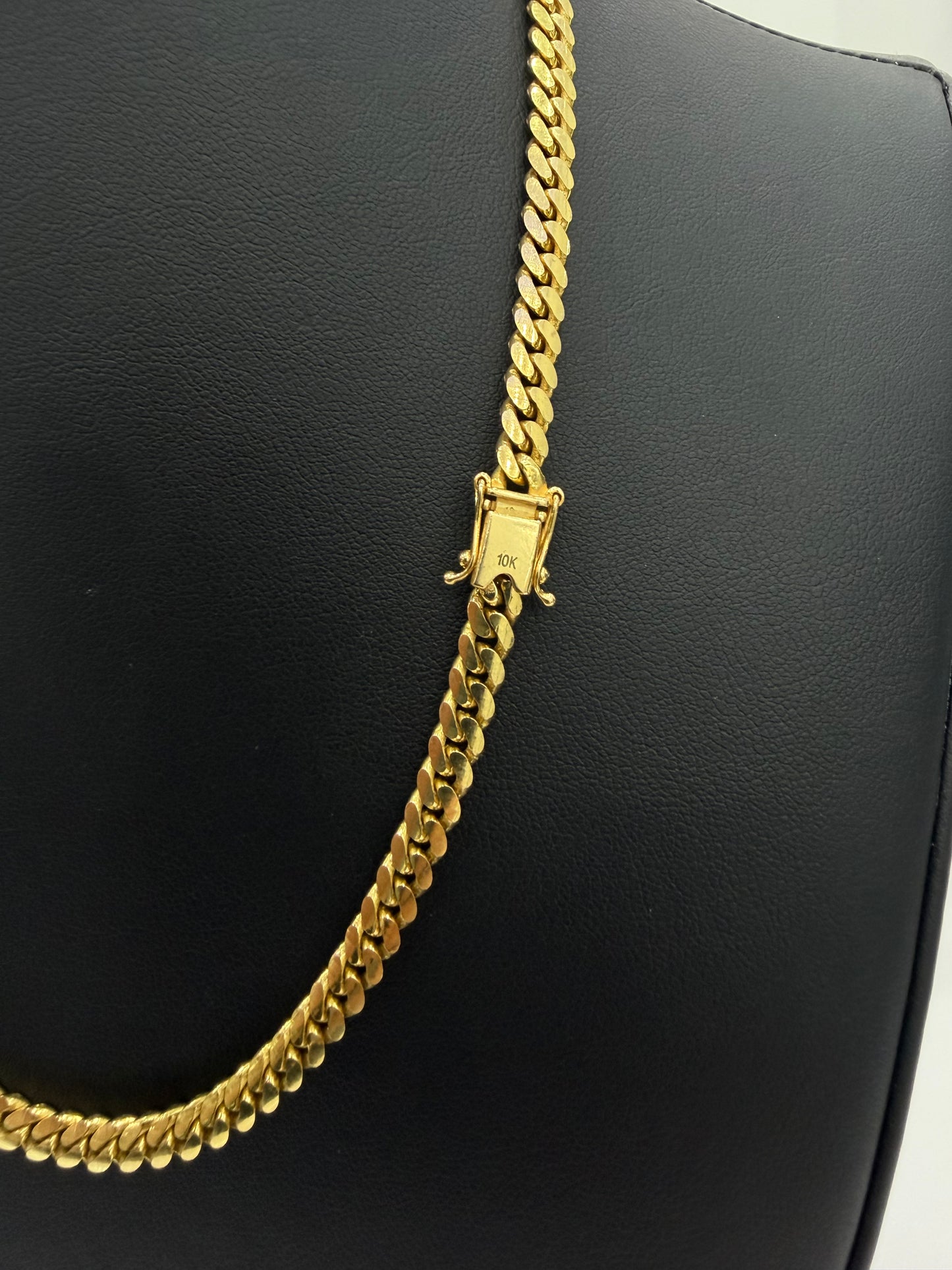 Solid Cuban Chain 10k 5 mm x 18”