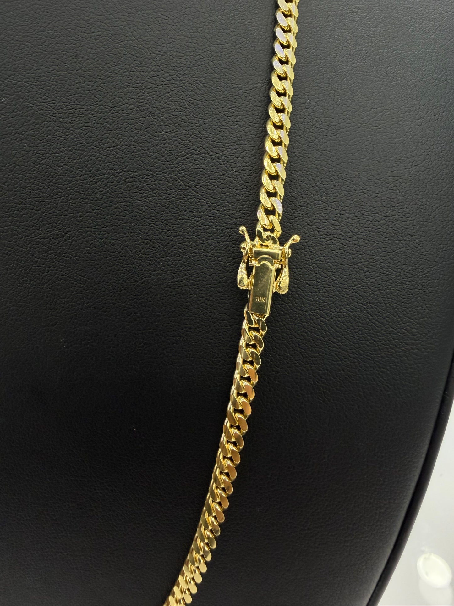 Solid Cuban Chain 10k 4 mm x 22”