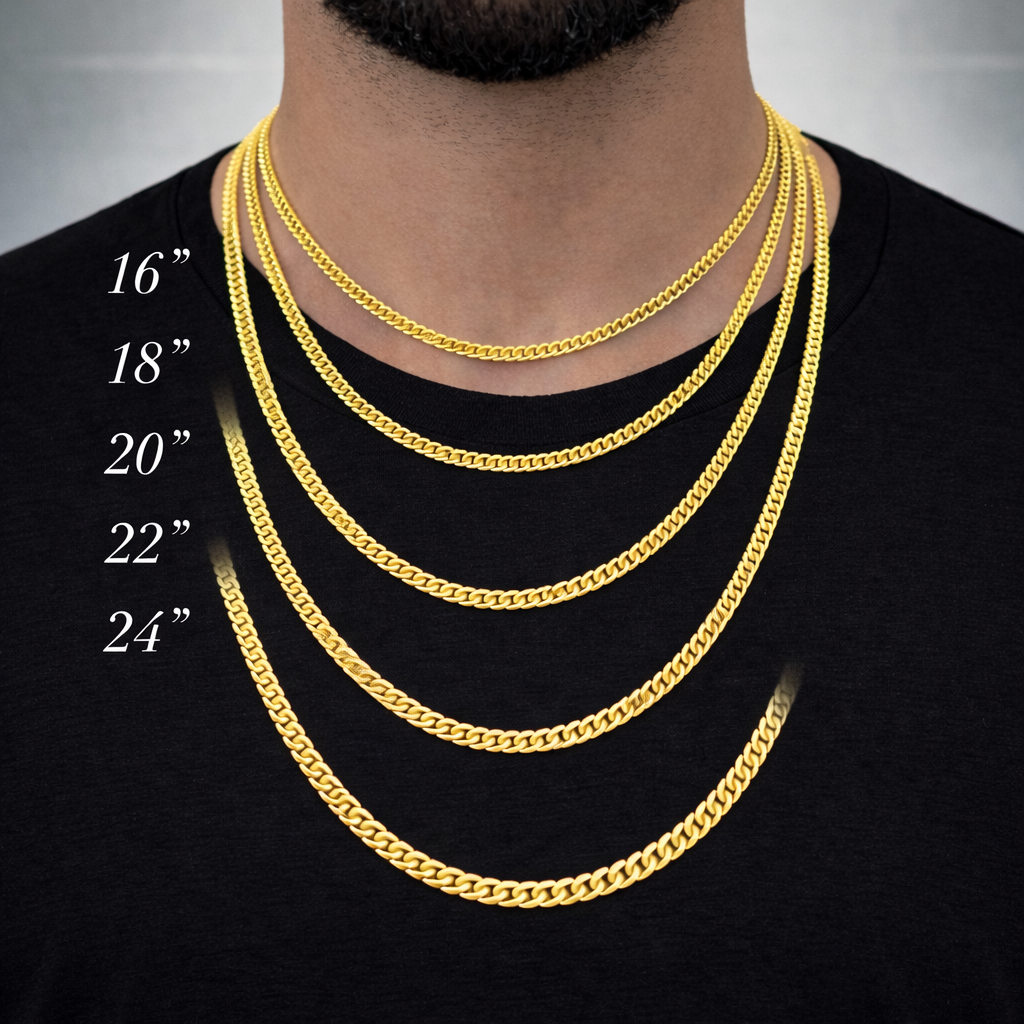 10K Gold Diamond Cut Chain 5mm x 22 Inches with Pendant