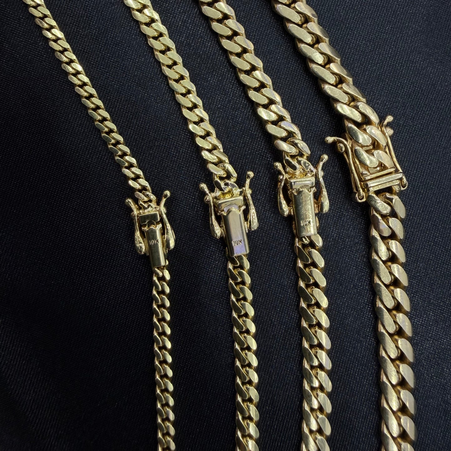 Miami Cuban Link Chains (Solid) 10K Gold